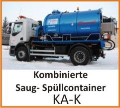 Kombinierte saug Spulcontainer POMOT